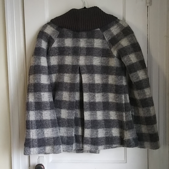 Free People Plaid Buffalo Swing Coat. - Picture 4 of 5